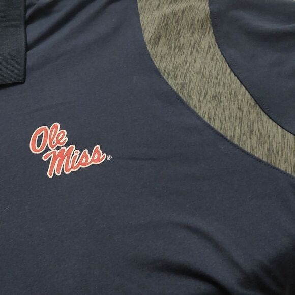 Colosseum Ole Miss navy gray polo Sz XXL NWT - Picture 6 of 7